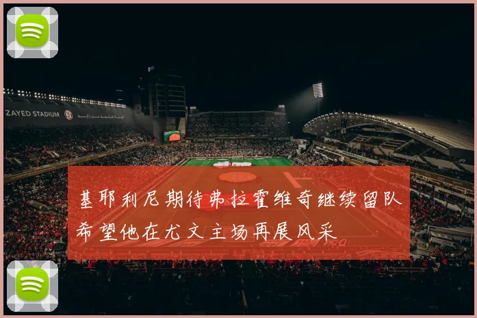基耶利尼期待弗拉霍维奇继续留队希望他在尤文主场再展风采